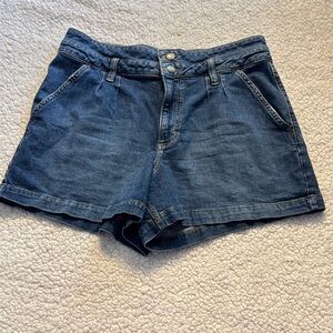 Vintage Lee Blue Jean Shorts Relaxed Fit Mid-Thigh